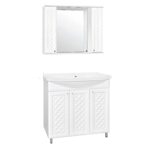 Тумба под раковину напольная Style Line Канна 90 ЛС-00000168 белый