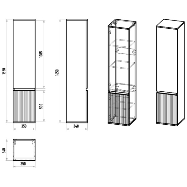 Пенал Brevita Enfida 35 R ENF-05035-0801R