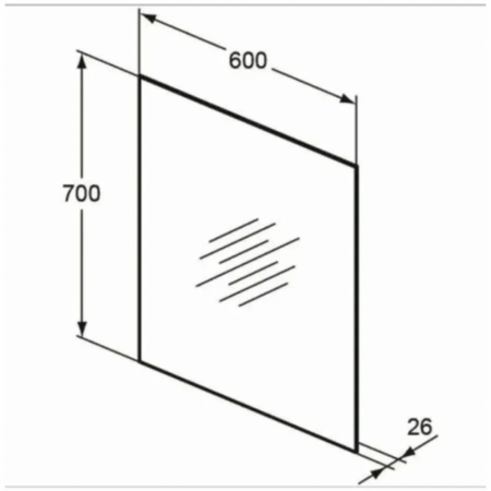 Зеркало (60х70) Ideal Standard MIRROR&LIGHT T3278BH
