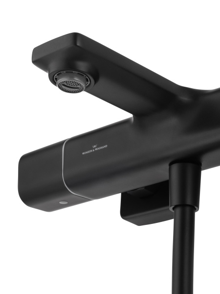 Смеситель для ванны с душем и термостатом WONZON & WOGHAND SOLID, черный матовый WW-C2011-A-MB