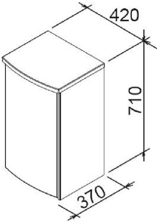 Шкаф Ravak Uni PS 42 R X000000337