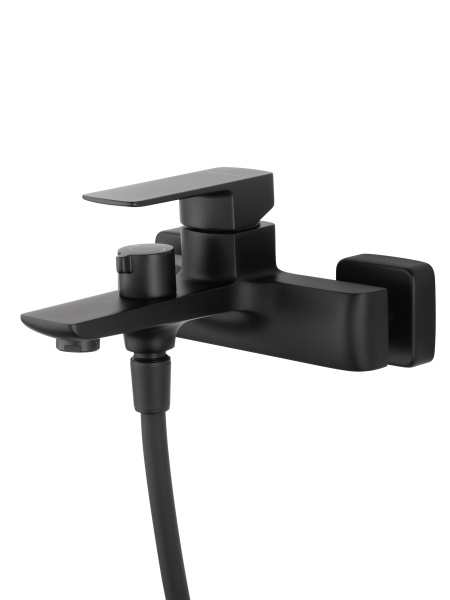 Смеситель для ванны с душем WONZON & WOGHAND EDGE, черный матовый WW-88639003A-MB