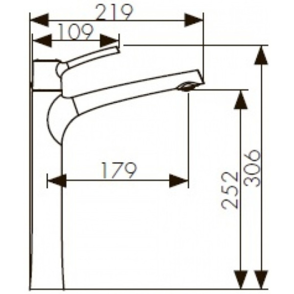 Смеситель для раковины  KAISER Stick (49133)