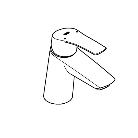 Смеситель для раковины без донного клапана Grohe Eurosmart 23967 003 (23967003) хром