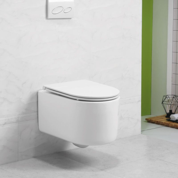 Унитаз подвесной безободковый Art&Max RIMINI AM204CHR (без сиденья)