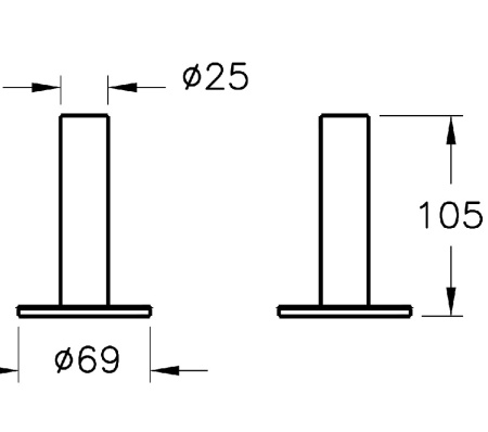 Держатель зубных щеток Vitra Origin A44896, хром 