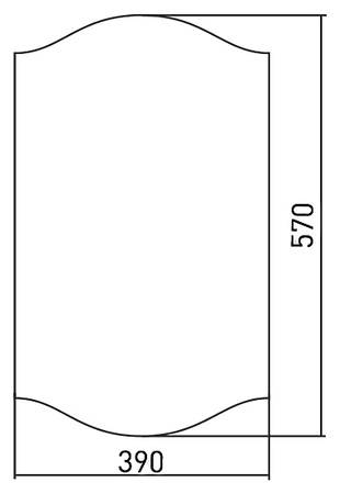 Зеркало (39х57) Silver Mirrors Вальс ФР-00002385