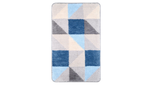 Коврик для ванной Fixsen Visa 1-ый серо-голубой, 50х80см FX-5005X