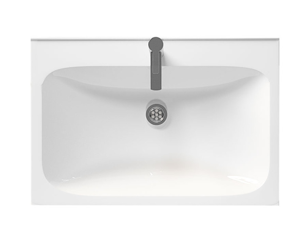 Раковина 1Marka Atom 60 Polytitan Ц0000000702