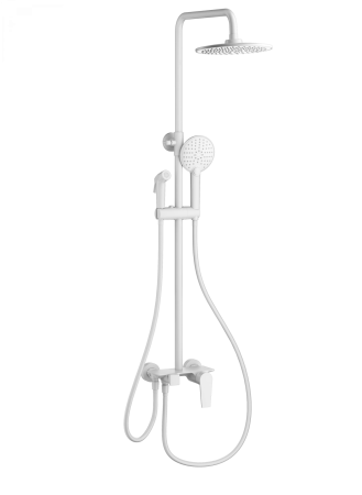 Душевая система с техническим душем WONZON & WOGHAND, белый матовый WW-A30874-MW