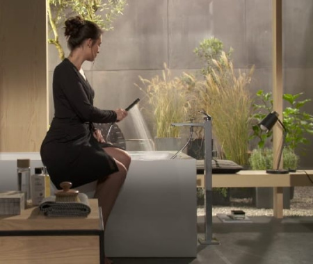 Смеситель для ванны напольный Hansgrohe Metropol 32532000