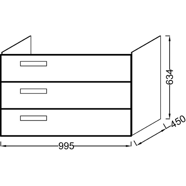 Тумба с раковиной Jacob Delafon Rythmik EB1310-E70+EXN112-Z-00