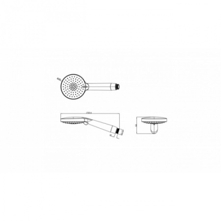 Душевая лейка Bravat P70306CP-WM-ENG