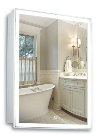Зеркало-шкаф (60х80) Silver Mirrors Киото 60 LED-00002359