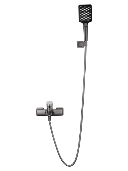 Смеситель для ванны с душем WONZON & WOGHAND EDGE, темный графит WW-88639003A-BGM