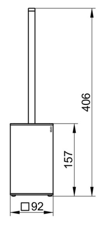 Ершик для туалета Keuco Edition 90 Square 19069010100