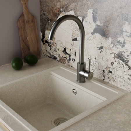 Кухонный смеситель Oliveeka OL-963002-BGM, матовый оружейный металл