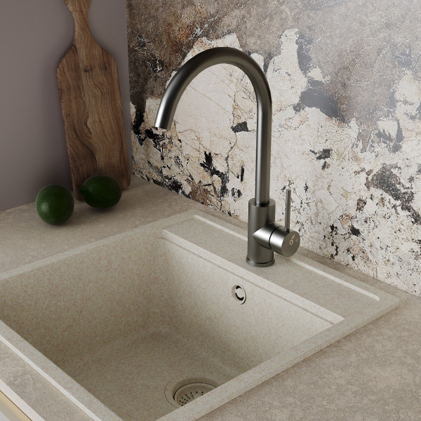 Кухонный смеситель Oliveeka OL-963002-BGM, матовый оружейный металл