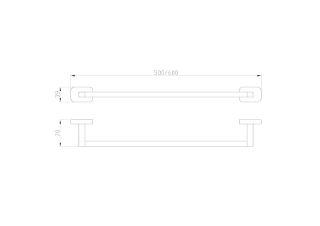 Вешалка для полотенец WONZON & WOGHAND GRAFFITY, темный графит WW-9312-BGM