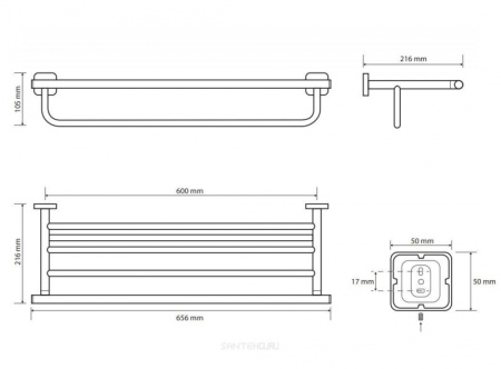 Полочка для полотенец Bemeta Tasi 154105262
