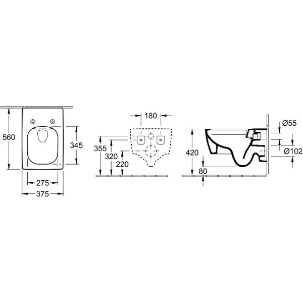 Унитаз подвесной Villeroy&Boch Memento 2.0 4633R001