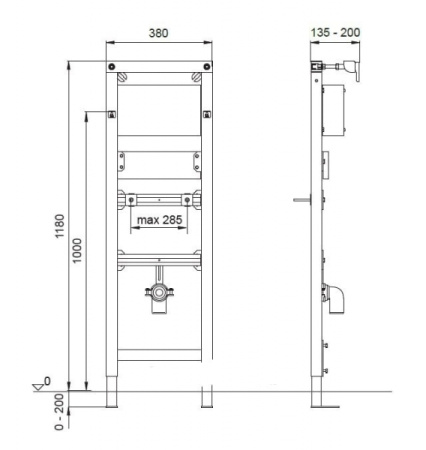 Инсталляция для писсуара Wisa Exellent 8050.452751