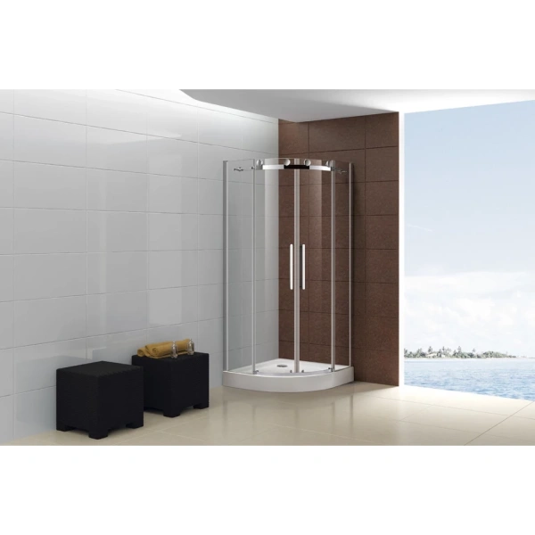 Акриловый душевой  поддон (95х95) CEZARES TRAY-A-R-95-550-15-W