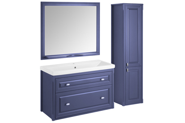 Зеркало (79х84)  ASB-Woodline Кастелло 80 12046 (синий)