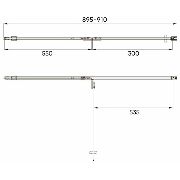 Душевая дверь Veconi Vianno VN-73, (90x195) VN73-90-01-C4