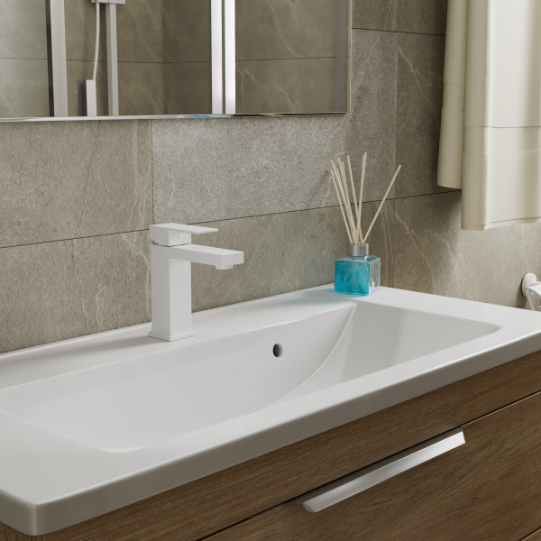 Смеситель для раковины D&K белый Bayern.Liszt DA1512108