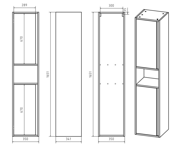 Пенал Misty Темза 35  П-Тем05035-31