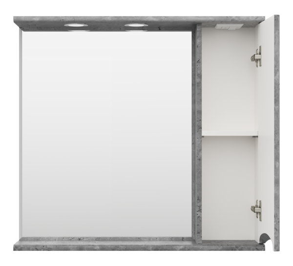 Зеркало-шкаф (80х75) Misty Атлантик 80 правый П-Атл-4080-050П