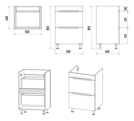 Тумба под стиральную машину Misty Байкал 55 Э-Бай06055-022Я