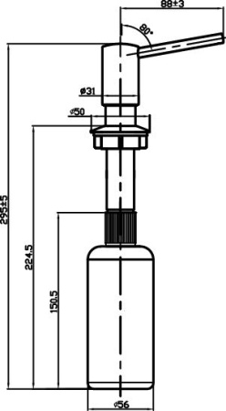 Дозатор Omoikiri OM-02-BN 4995008