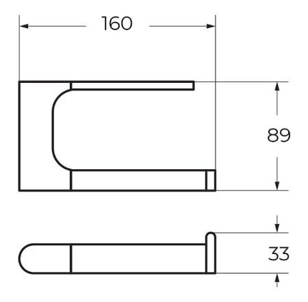 Держатель туалетной бумаги Art&Max AM-E-3983-MB