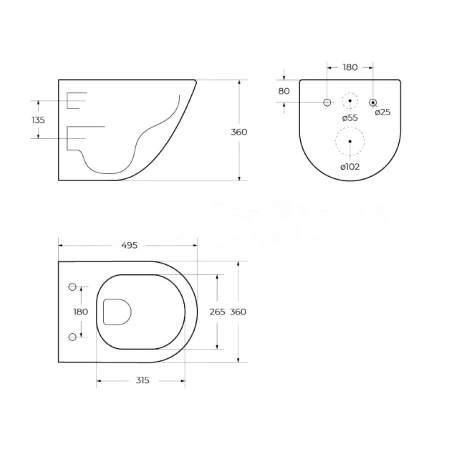 Унитаз подвесной BelBagno Amanda BB051CHR/BB076SC