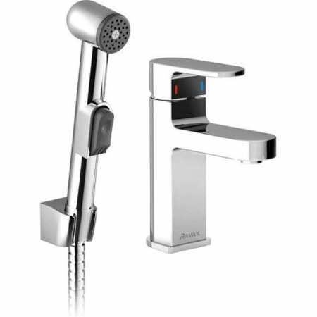 Смеситель для раковины с гигиеническим душем Ravak Chrome CR 012.00 X070092 