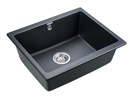 Кухонная мойка Paulmark  Gera 60 PM205546-BLM черный металлик