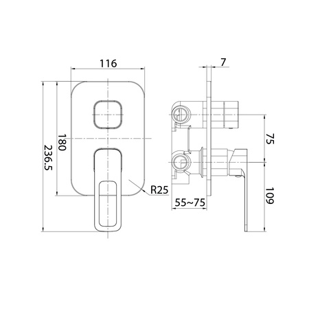Смеситель для ванны IDDIS Slide SLISB00i68