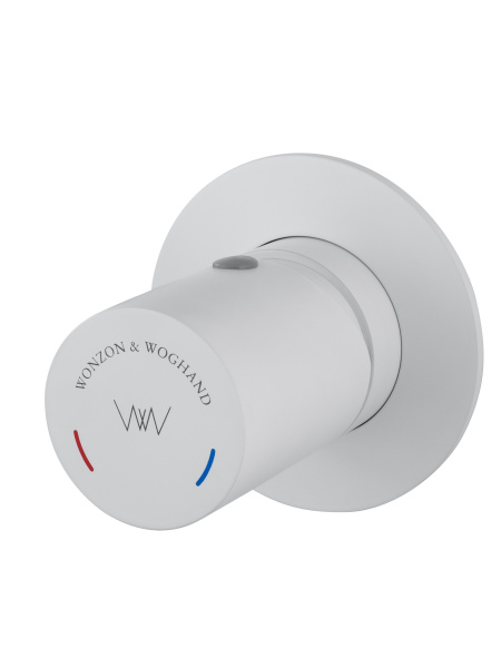 Смеситель для раковины встраиваемый WONZON & WOGHAND, белый матовый WW-105-MW