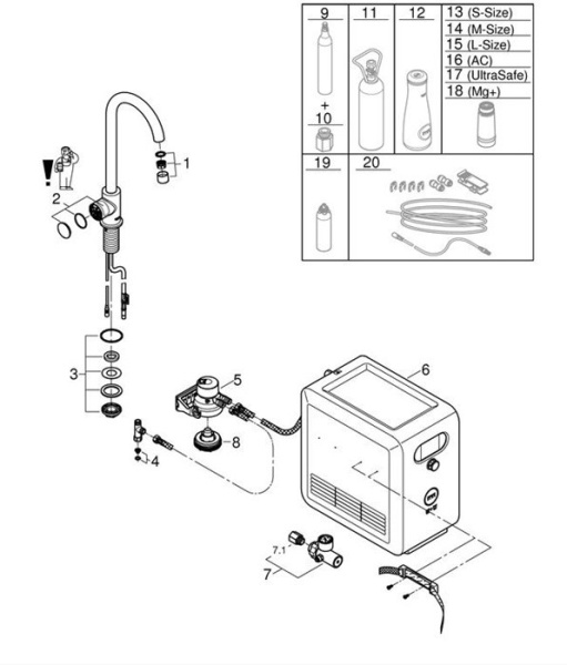 Смеситель для кухни Grohe BLUE PROFESSIONAL 31302 DC2 (31302DC2)