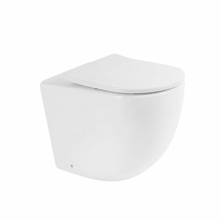 Унитаз приставной безободковый BelBagno SFERA-R BB2141CBR