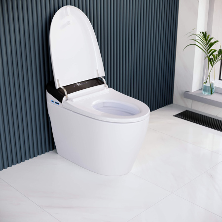 Напольный умный приставной безободковый унитаз RGW SW-30 63420130-01