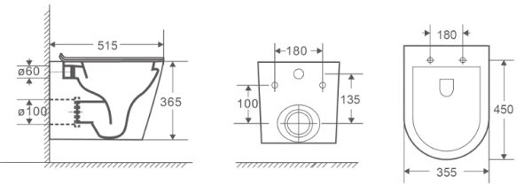 Унитаз подвесной Koller Pool ORION с сиденьем Soft-close OR-0515-RW