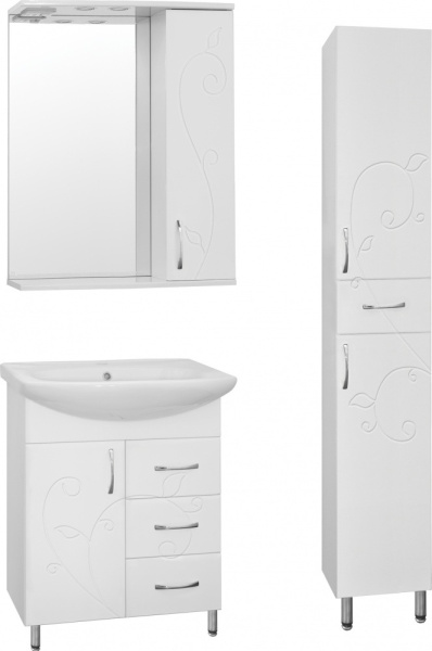 Зеркало-шкаф Style Line Панда 65 (65x83) ЛС-00000078 белый