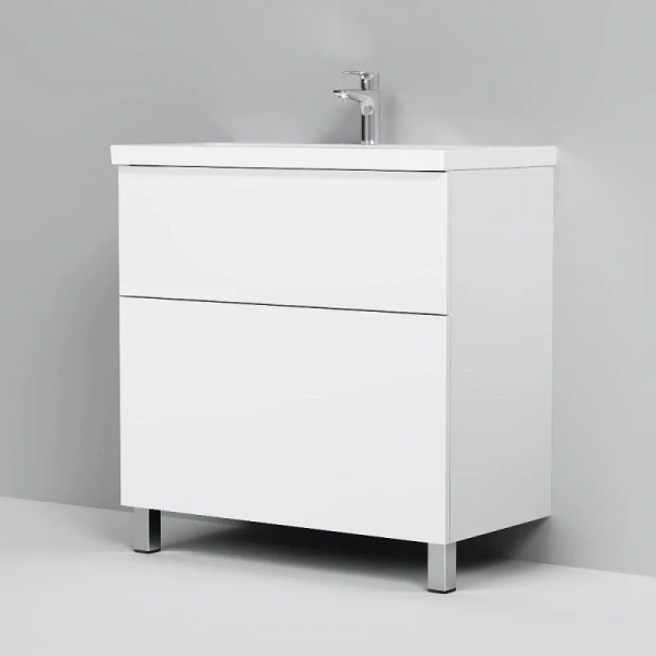 Тумба без раковины 80 см Am.Pm Gem M90FSX0802WG белый глянец