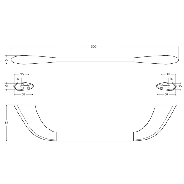 Полотенцедержатель CEZARES LINER-TH02-GM