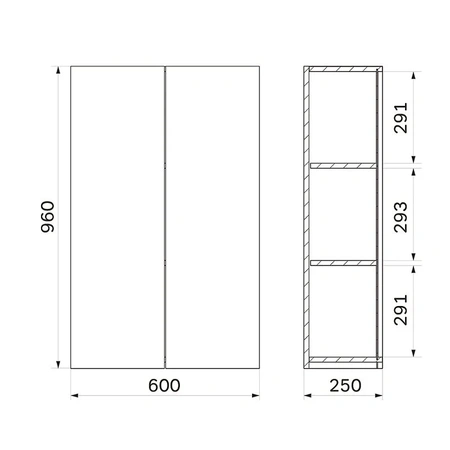 Подвесной шкаф 60 см Am.Pm X-Joy M85CHX0602WG белый глянец