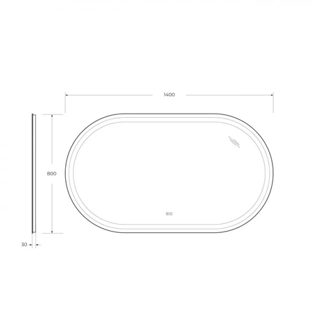 Зеркало (140х80) Cezares CZR-SPC-GIUBILEO-1400-800-TCH-WARM