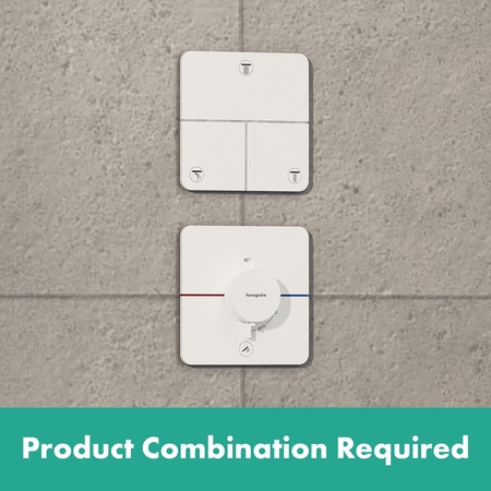 Термостат для душа Hansgrohe ShowerSelect Comfort Q 15589700 белый матовый